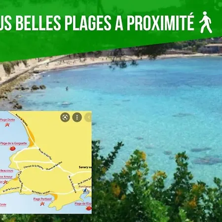Castelroc #Bulle De Tranquilite #Parking# Golden Nest 公寓 滨海萨纳里